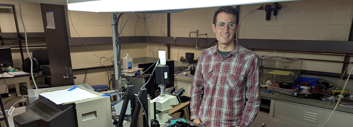 Nick Gangi, RPI student and SMART Scholar, working on OPERA